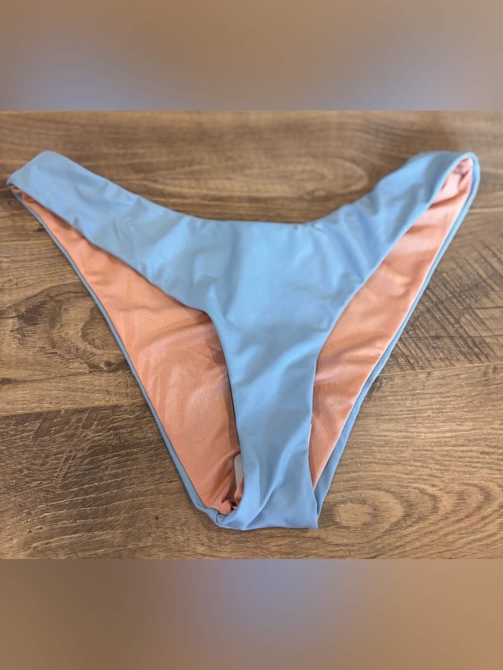 J.Crew Curved Waist Cheeky Bikini Bottom Baby Blue Size Medium NWT